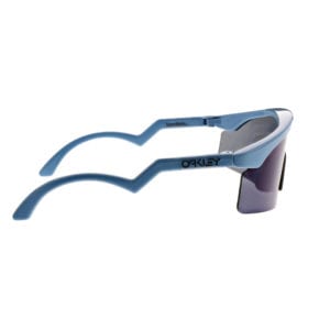 side shot Oakley blue gradiant sunglasses eyeware product photography example